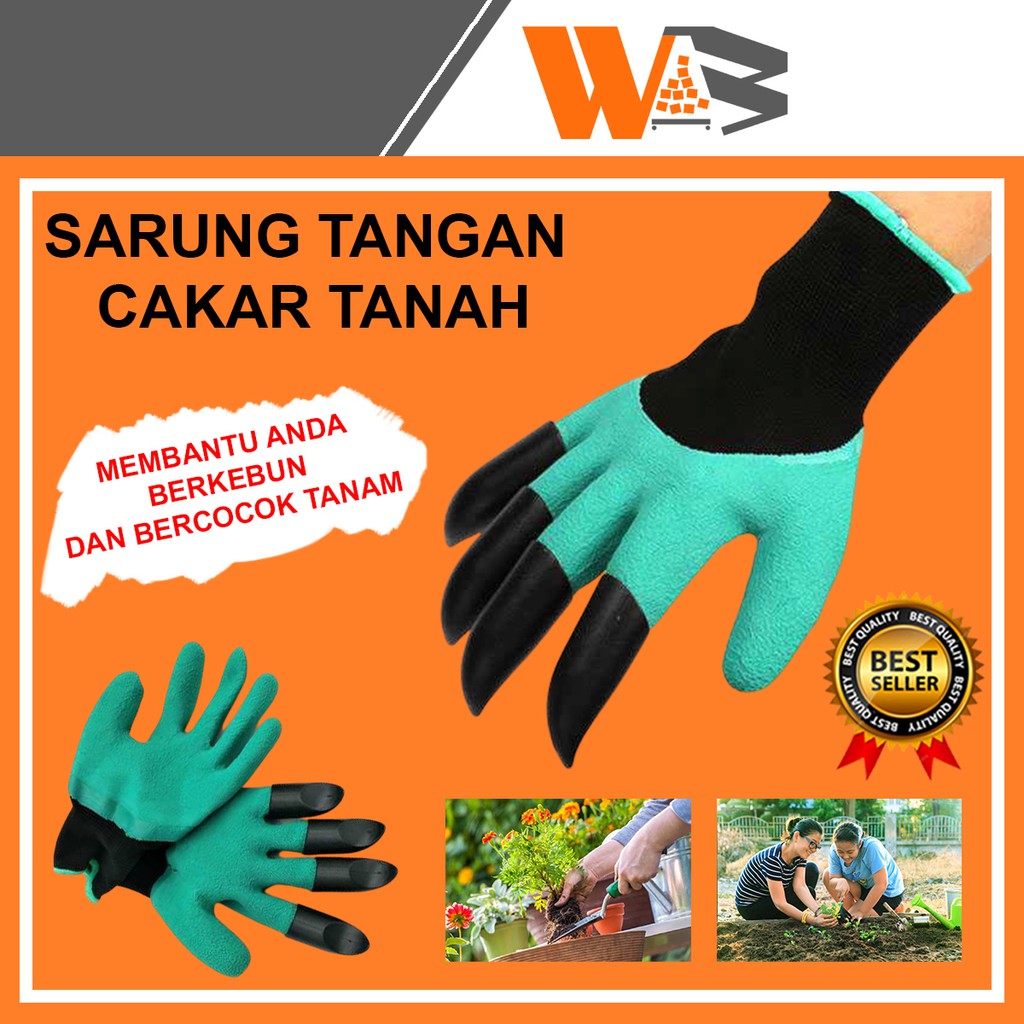 COD Sarung Tangan Berkebun Kebun Taman Alat Berkebun Sarung Tangan Cakar Garden Gloves B96