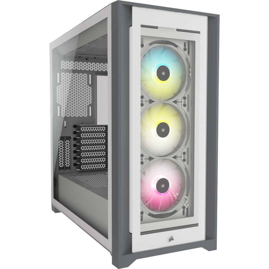 Casing Corsair iCUE 5000X RGB Tempered Glass (Black/White)