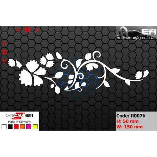 ea cutting sticker / decal    Code: fl007b    ( flower / bunga )