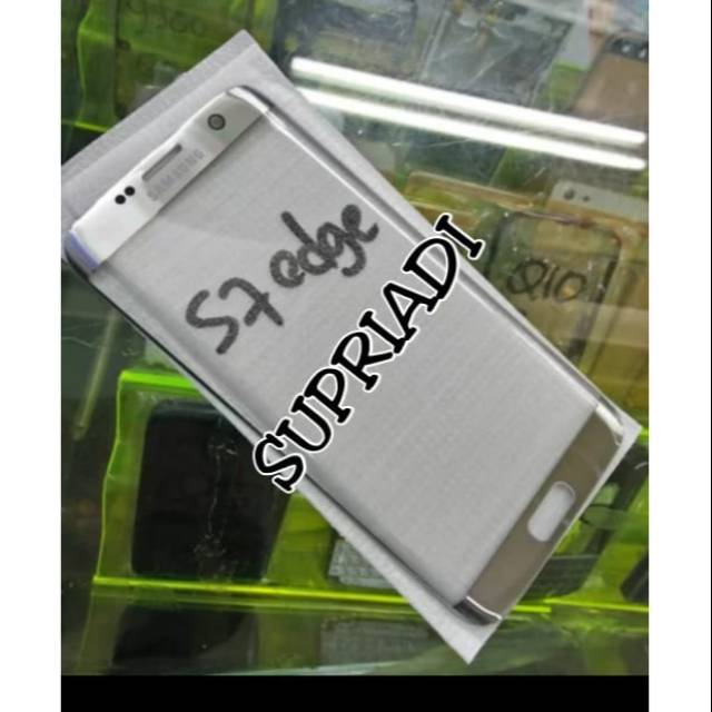 KACA LCD KACA DEPAN DIGITIZER GLASS SAMSUNG GALAXY S7 EDGE G935 KACA TOUSCREN S7 EDGE SILVER