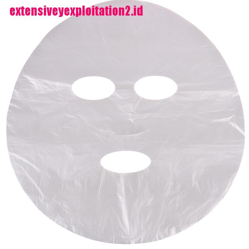 &lt; E2id &amp; &gt; 100Pcs / Set Masker Wajah Kertas Plastik Sekali Pakai