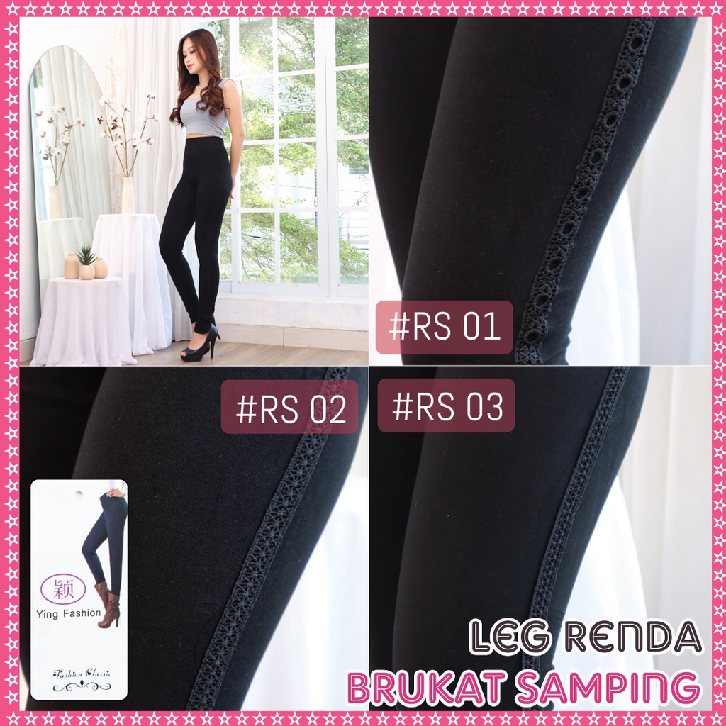 Koleksi Legging Renda Brukat Kaki Import Wanita / Legging Renda wanita panjang / legging panjang / legging Brukat PJ wanita