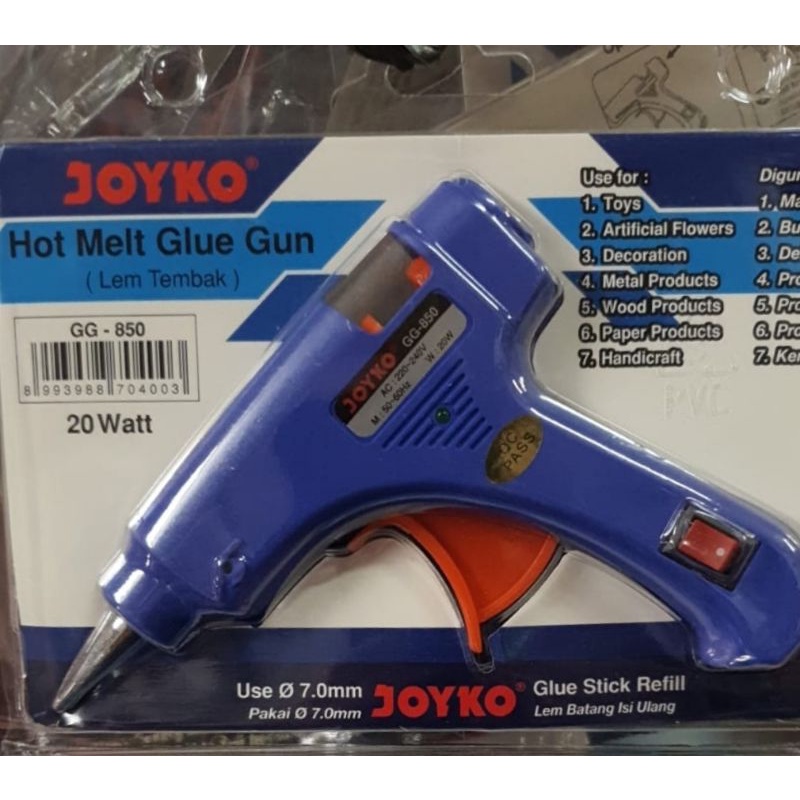 

Alat Tembak Lem Kecil 20 Watt On/Off Joyko