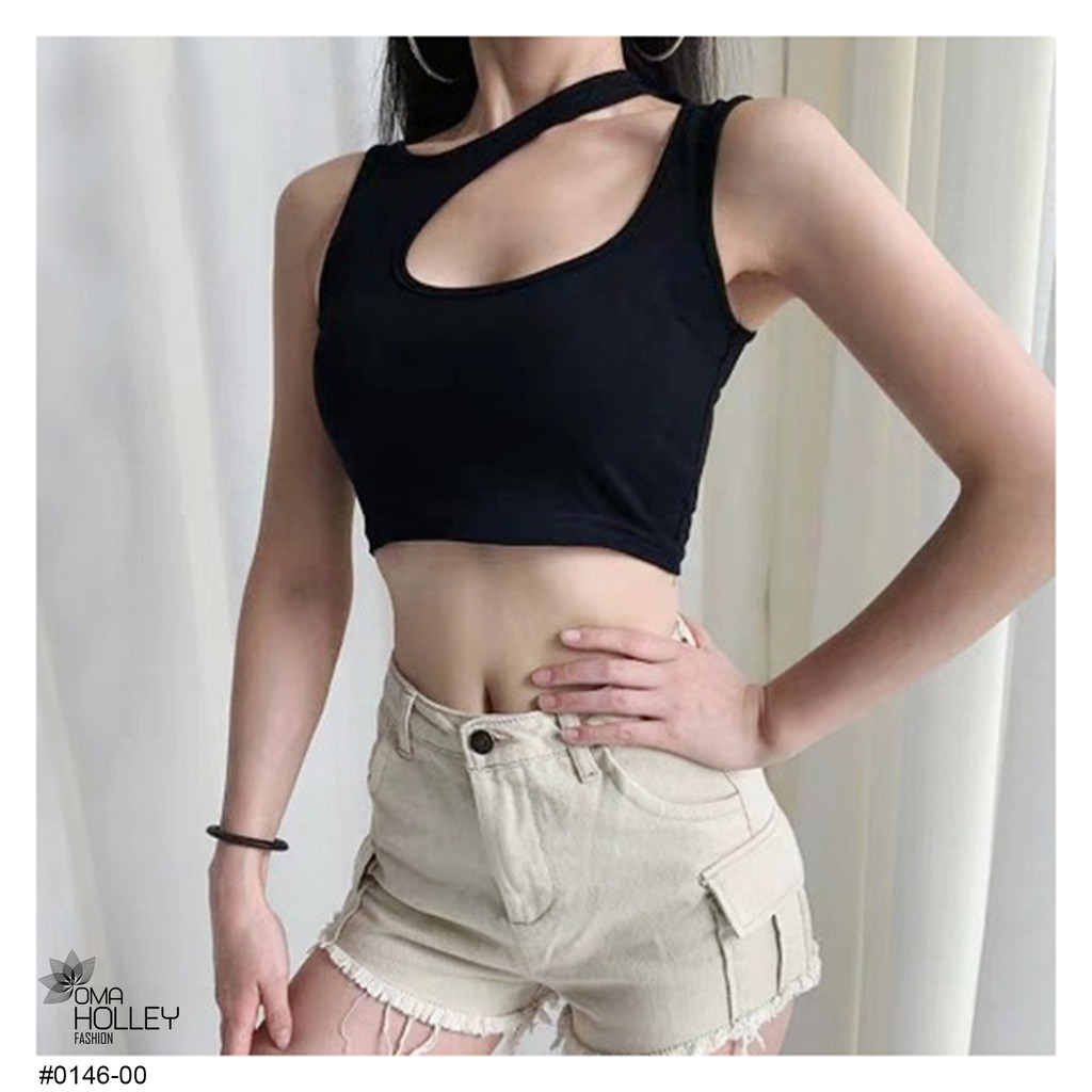 (COD) OH Fashion  Moxie Tank top Crop top #0146