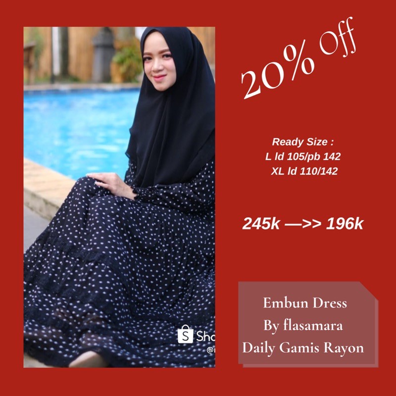 Gamis Cantik Tulle Dot Dress by flasamara