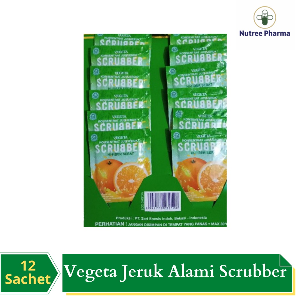 

⚡MURAH & DIJAMIN ORI⚡ Vegeta Jeruk Alami Scrubber Renteng Isi 12 Sachet | Melancarkan Buang Air Besar