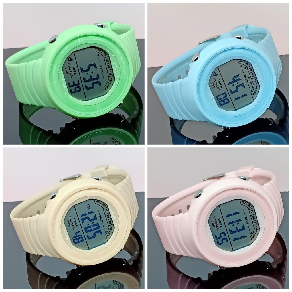 Jam Tangan Pria/Wanita Anti Air Lasika LSK-8110 Full Color