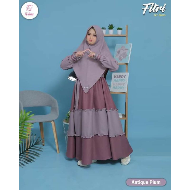 FITRI DRESS SET By @Fauz_Hijab