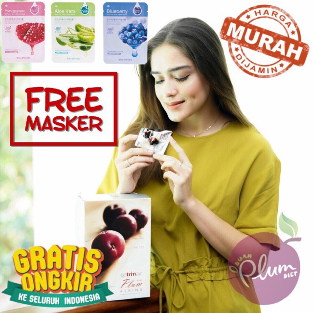 Buah Plum Delite Diet Detox Kurus Slim BPOM Optrimax Herbal Original Aman Healthy Fruit Optimax
