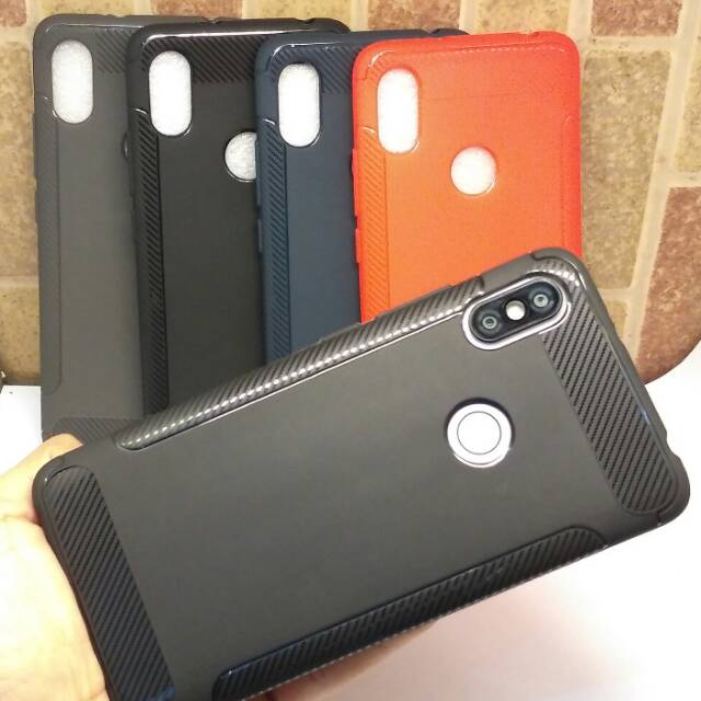 Case Xiaomi Redmi S2 / Redmi Note 5 5 Pro Soft Case Anti Slip Slim Carbon