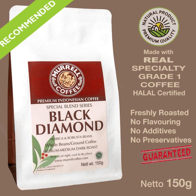 

BLACK DIAMOND kopi specialty premium espresso blend MURRELL COFFEE