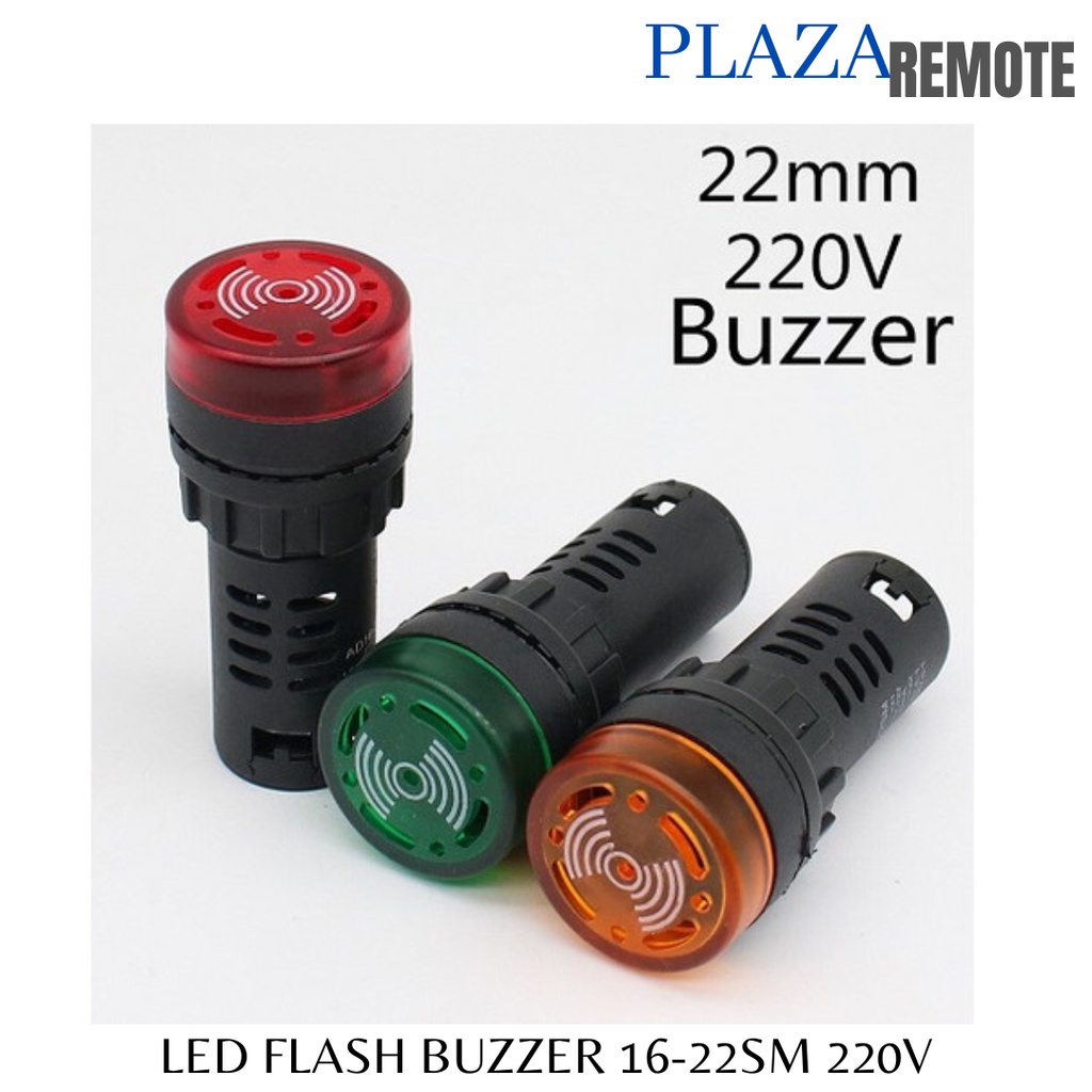 FLASH BUZZER LED ALARM SIGNAL BEEPER AC AD16-22 SM 380V 220V 24V 12V