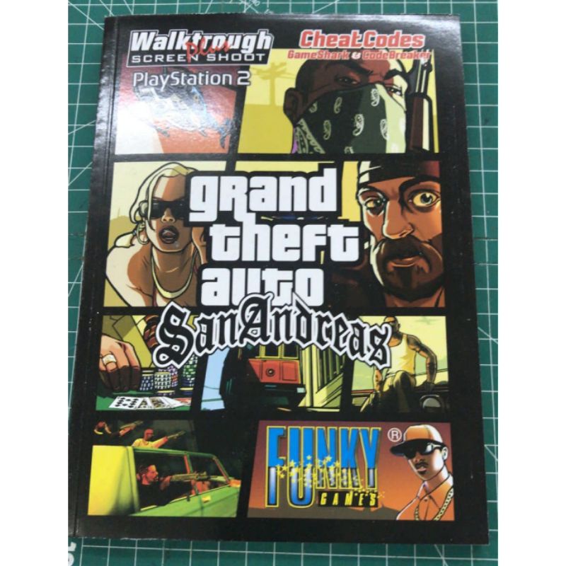 BUKU CHEAT KASET PS 2 GTA SAN ANDREAS - PLAYSTATIONS 2 GTA SA GTA SAN ANDREAS PS2 BUKU CHEAT WALKTRO