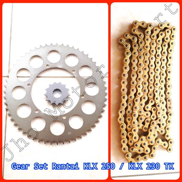 Gear Set Rantai KLX 230 520 TK Racing