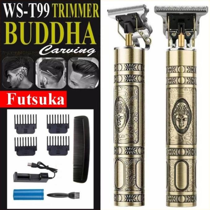 Hair Clipper Trimmer Detailer Alat Cukur Rambut Buddha Clipper Ws-T99