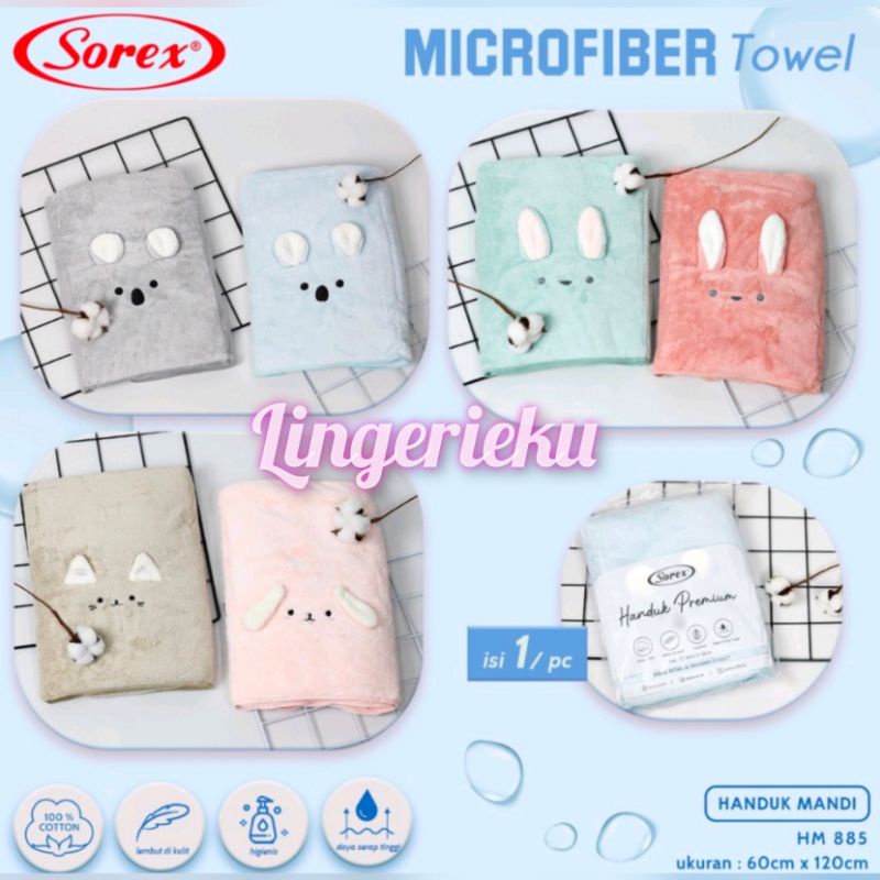 Sorex HM 885 Handuk Mandi Premium Dewasa Dan Anak Microfiber Towel