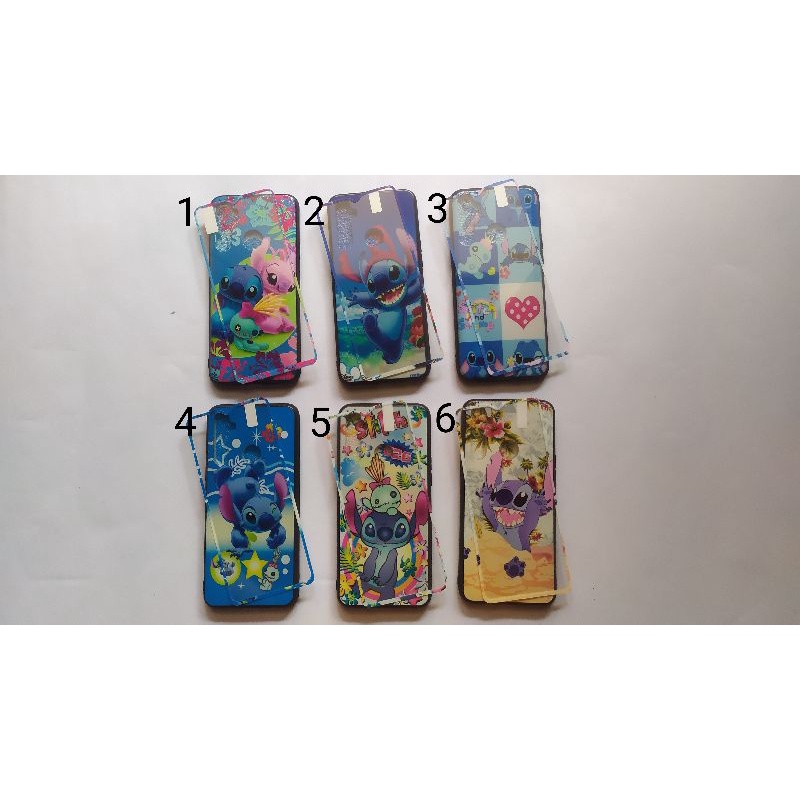 CASE + TEMPERED GLASS REALME 5 / 5i / 5s / C3 STITCH