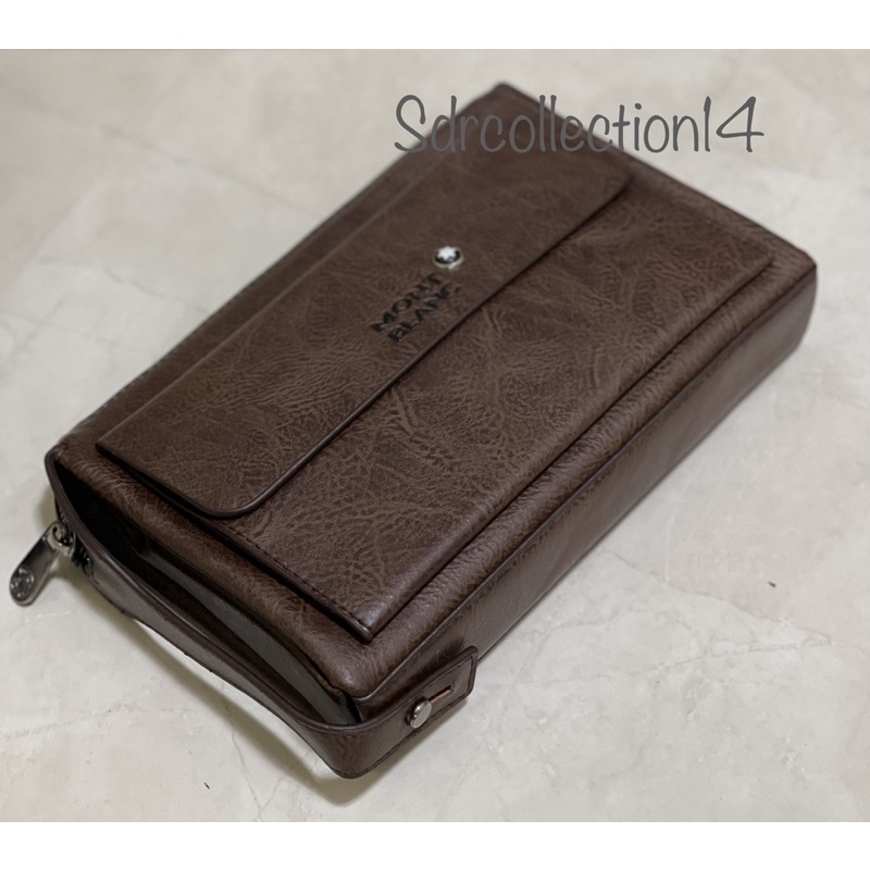 Handbag MONTBLANC terbaru /Clutch MONTBLANC model Gagang Unisex