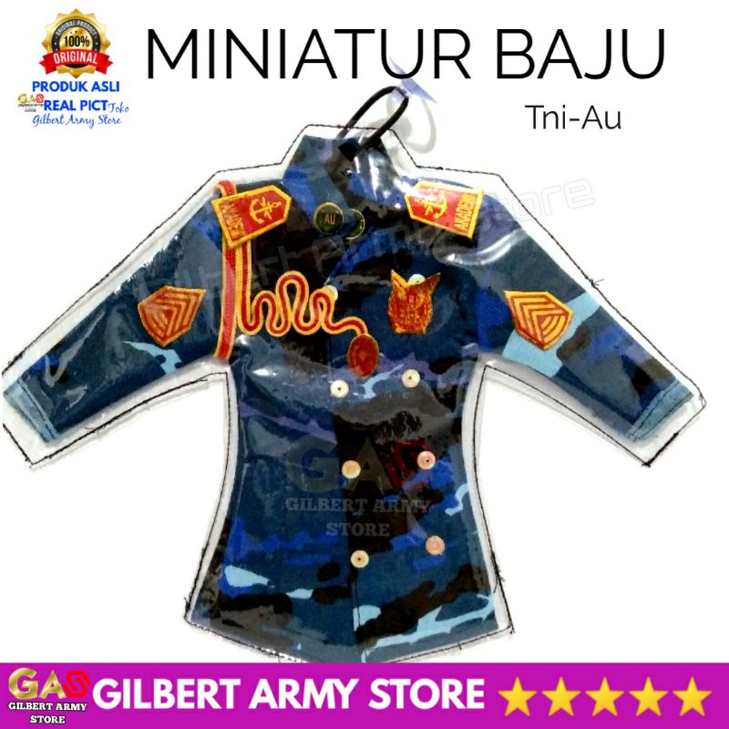 Miniatur baju Loreng Akmil Tni  Pajangan Gantungan Kaca Mobil GILBERT ARMY STORE Terbaru