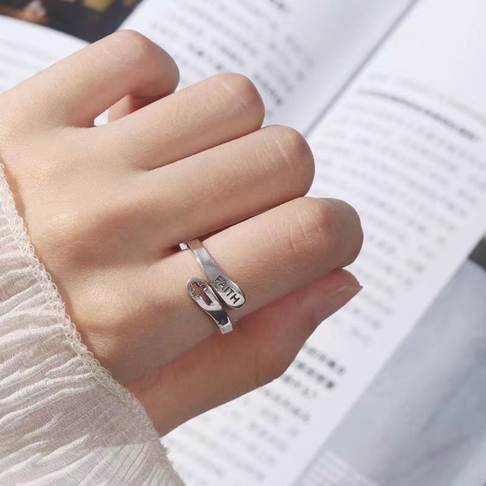 【COD Tangding】Cincin Model Terbuka Gaya Punk Untuk Wanita