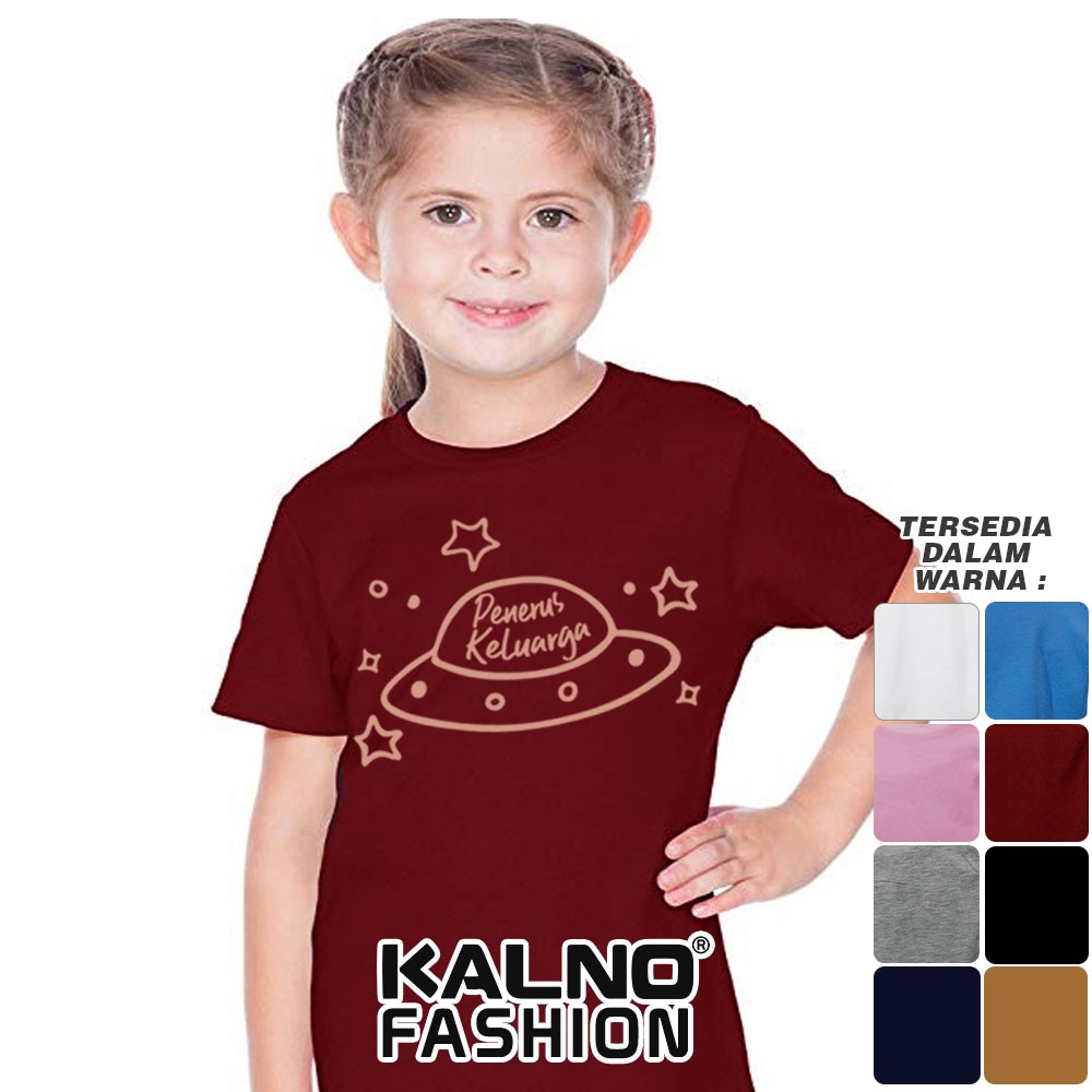 Baju Anak Print Sablon Tulisan Penerus keluarga 115 - Anak Anak Umur 1 - 7 Tahun Ukuran S M L X