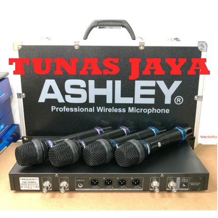 Mic Wireless ASHLEY M114 Handheld Multi Channel 4 pcs mic