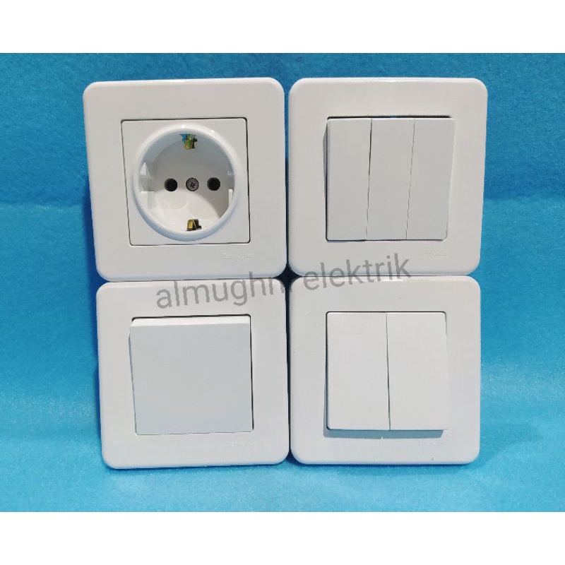 SCHNEIDER LEONA IB SAKLAR TANAM ENGKEL SERI STOP TRIPLE/ib saklar tanam Schneider