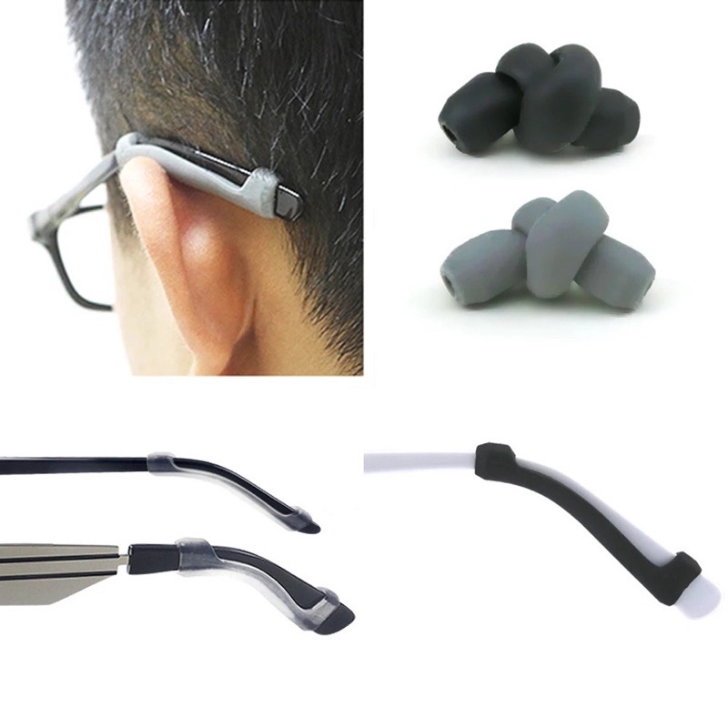 Pengait Kacamata Silikon Sleeves - Earhook Silicone Sleeve - Kacamata Silikon Strap Anti Slip