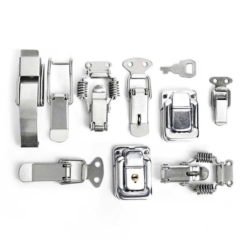 Kancing Engsel Kunci DIY Spring Loaded Toggle Latch Catch Hasp