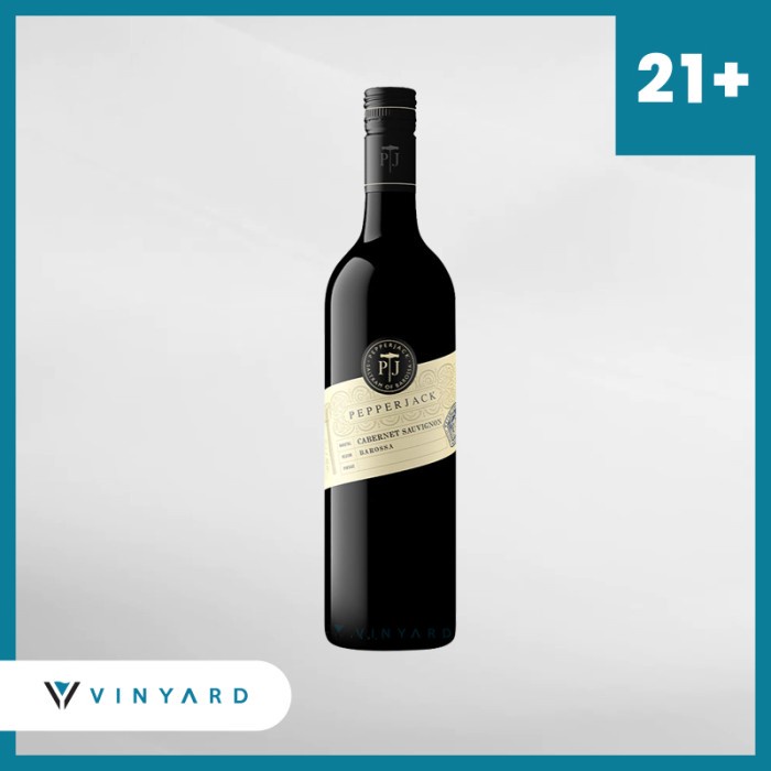 Pepperjack Barossa Cabernet Sauvignon 750ml ( Original &amp; Resmi By Vinyard )