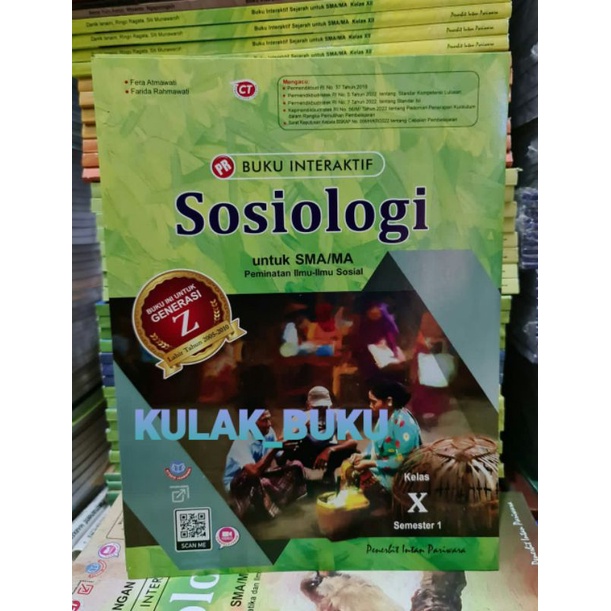Buku lks pr interaktif sosiologi kelas X,10 semester 1 tahun 2022 kurikulum merdeka belajar intan pa