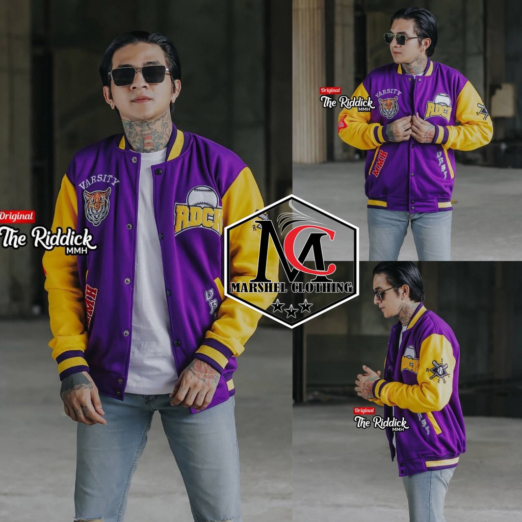 RCL - Jaket Varsity Jaket Everyone MLB &amp; NBA Jaket Baseball Varsity Pria - Jaket Baseball RDCK Tebaru