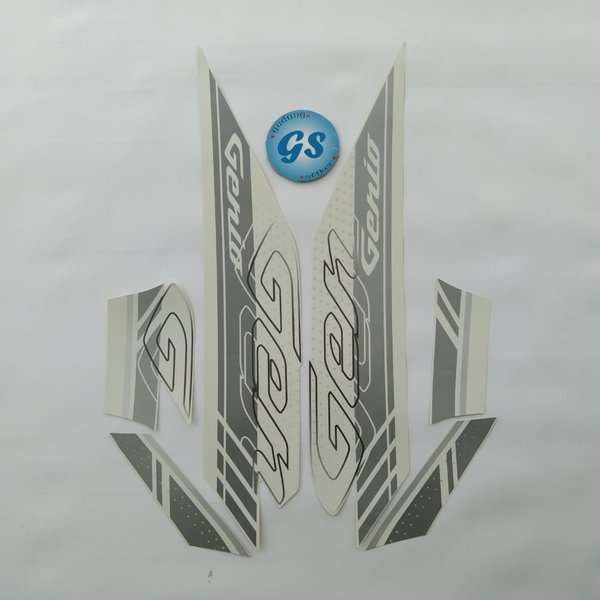 Striping Stripping Stiker Motor Genio 110 2020 Putih