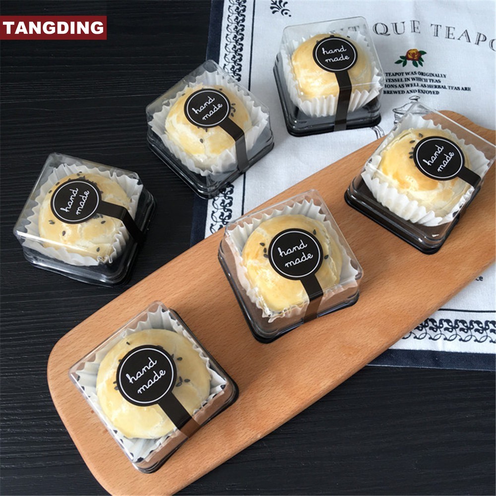 【COD Tangding】[Checkout RP100] 10pcs/set Handmade Black Pudding Push Long Label Cake Baking Sticker Tags for Gift