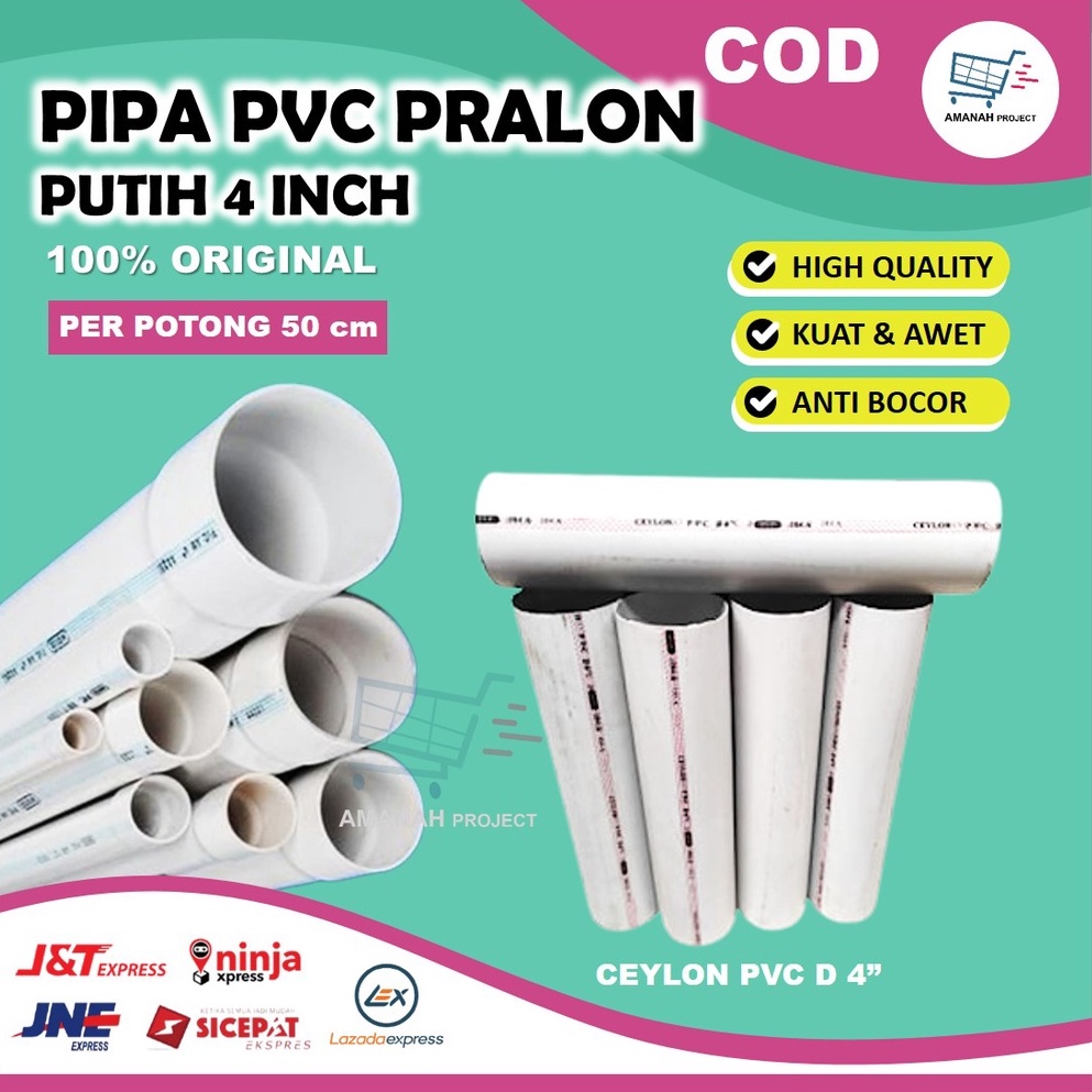 Jual Pipa Pvc Pralon Paralon Putih Inch D