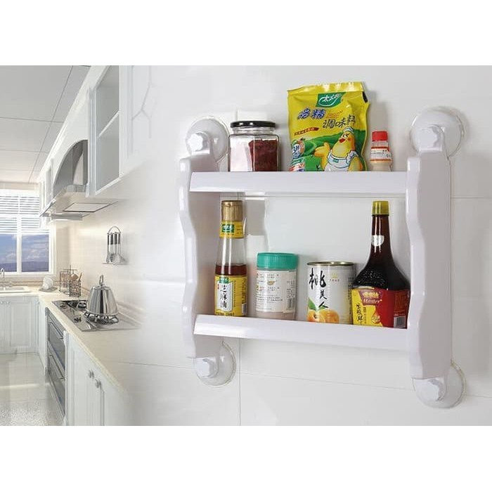 

R2B1 Rak Gantung 2 tingkat untuk Tempat sabun & Tempat bumbu.