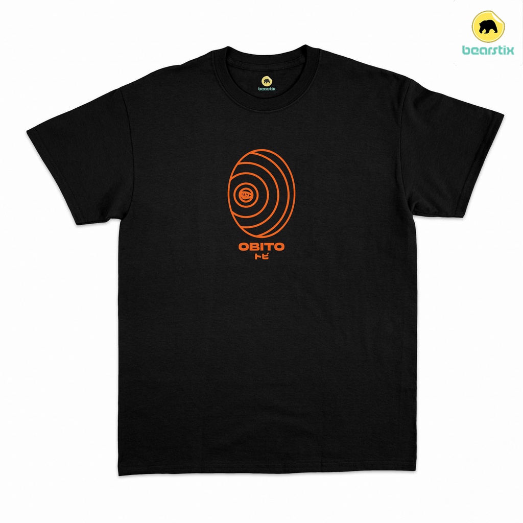 BEARSTIX - Tshirt Tobi - Baju Akatsuki - Kaos Anime - Tshirt Naruto - Baju Uchiha Obito
