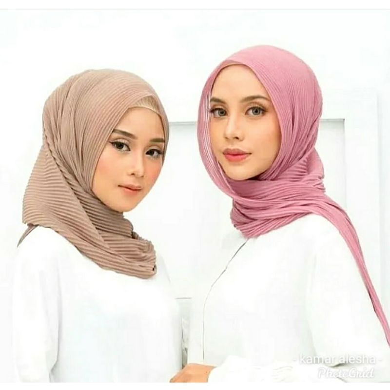 Pasmina Full Plisket Premium Merek Umama/pasmina plisket umama/pasmina plisket termurah/pasmina plis