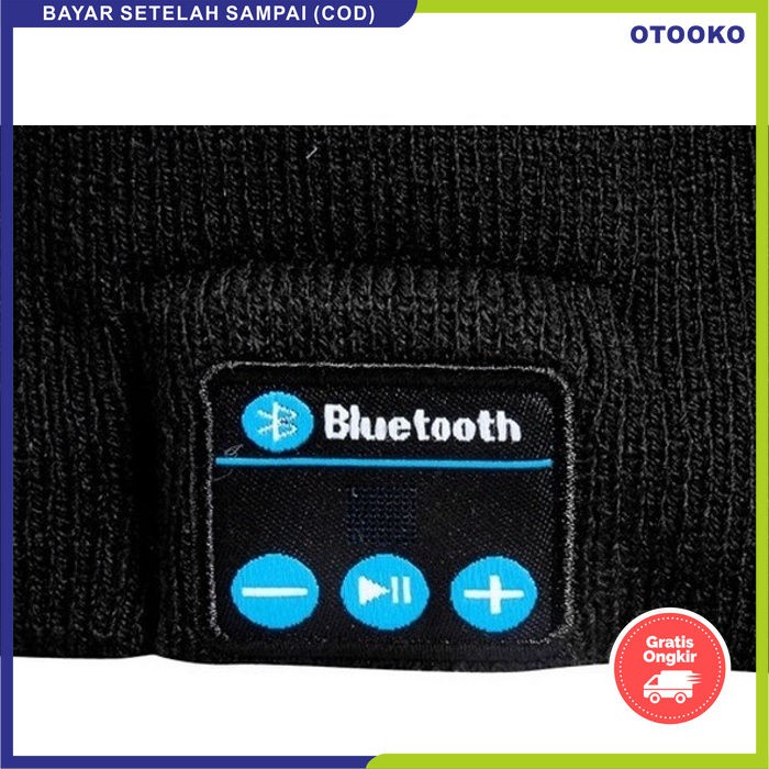 Topi Kupluk Beanie Multifungsi HandsFree Earphone Cover Helm Bluetooth