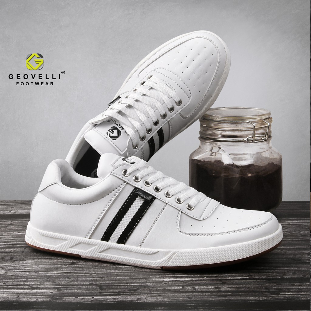 GEOVELLI STORE Pria Sepatu Casual Putih Sepatu Sneakers Pria Geovelli Brand Original Lokal