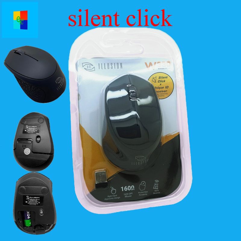 mouse Silent Plus Wireless  /mouse wireless silent click/Illusion Wireless Mous