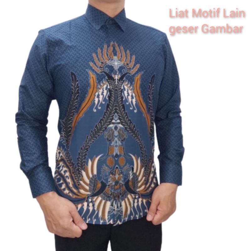 VIO ROLDAN Kemeja Batik Pria Slim Fit Modern Mewah Kualitas Premium