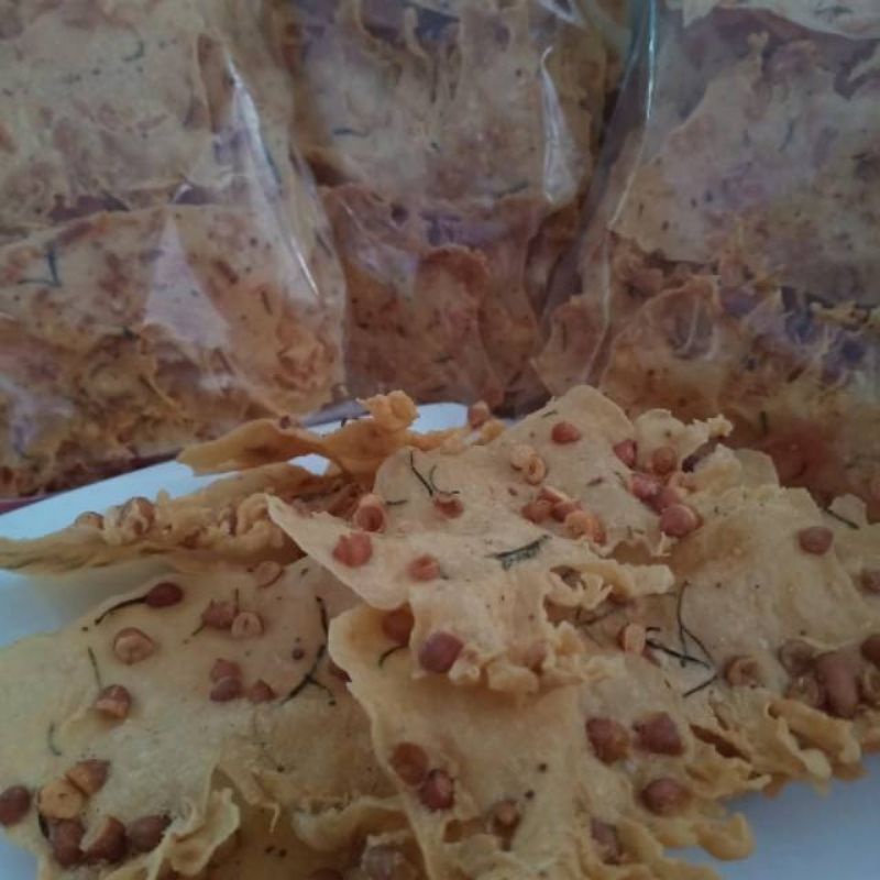 

peyek kacang tanah/ratusayurcikeas/per pack berat 250 gram