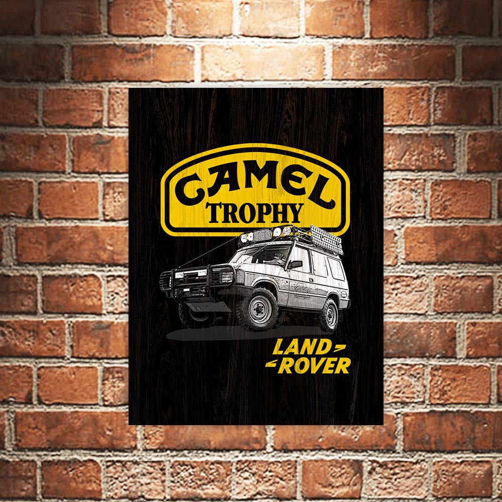 Camel Trophy Land Rover Mobil Poster Kayu Pajangan Dekorasi Dinding Rumah Wall Decor Wallpaper Shopee Indonesia