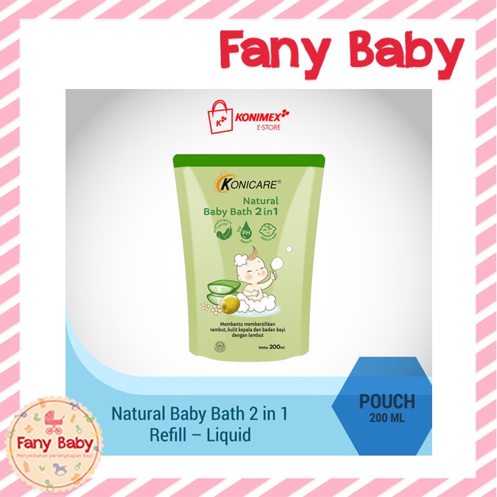 KONICARE NATURAL BABY BATH 2IN1 200ML REFILL