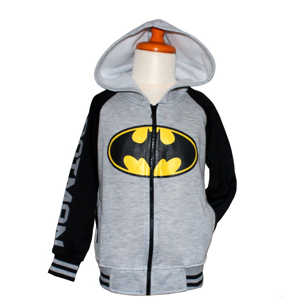 Jaket Kids Bat/Jaket Sleting ada Topi Hoodie Motif Kartun/Jaket Anak Lokal Murah/Sweater Outfit Anak