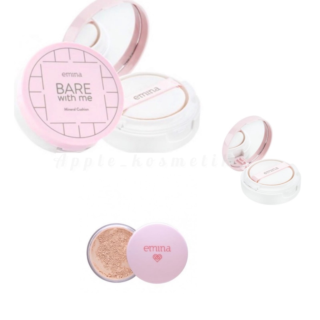 ORIGINAL EMINA BARE WITH ME MINERAL LOOSE POWDER 8gr NO.02 LIGHT BEIGE