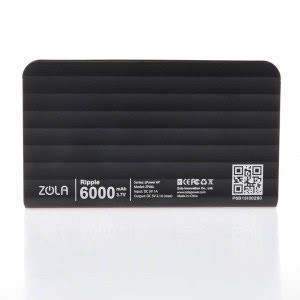 POWERBANK 6000MAH SLIM - ZOLA RIPPLE POWER STATION 6P - SLIM - 100% ORIGINAL ZOLA