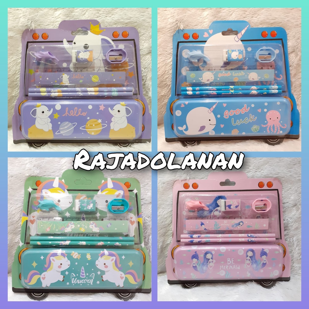 

Study Set /Paket Alat Tulis /Stationery Set Anak Tempat Pensil Anak