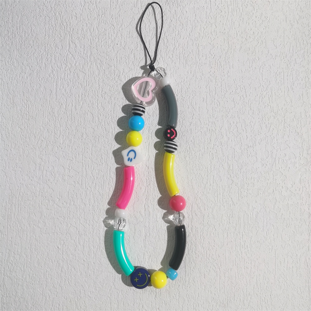 Tali Lanyard Rantai Manik-Manik Akrilik Anti Hilang Untuk Case Hp